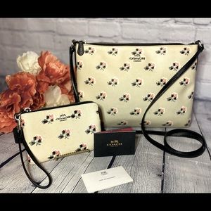 Americana Bramble Rose Cross Body Bag & Wristlet